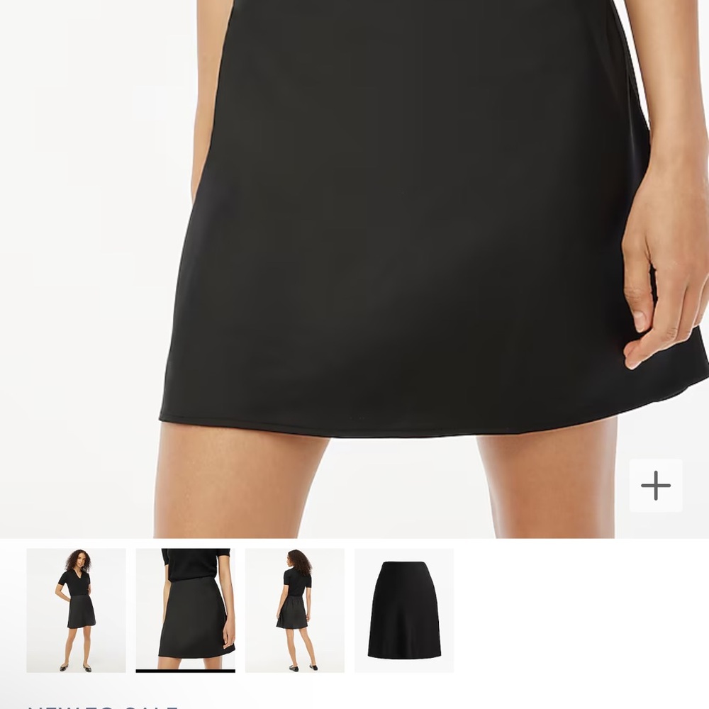 JCREW NWT BLACK SLIP SKIRT SIZE SMALL perfect condition no flaws